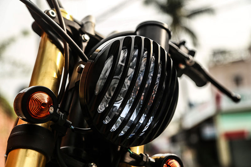 Suzuki GN125 độ phong cách tracker của biker Sóc Trăng